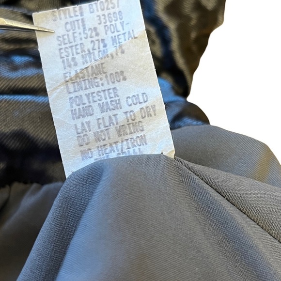 𝅺NICOLE Miller Ruched Cap Sleeve Dress EUC - Picture 10 of 11